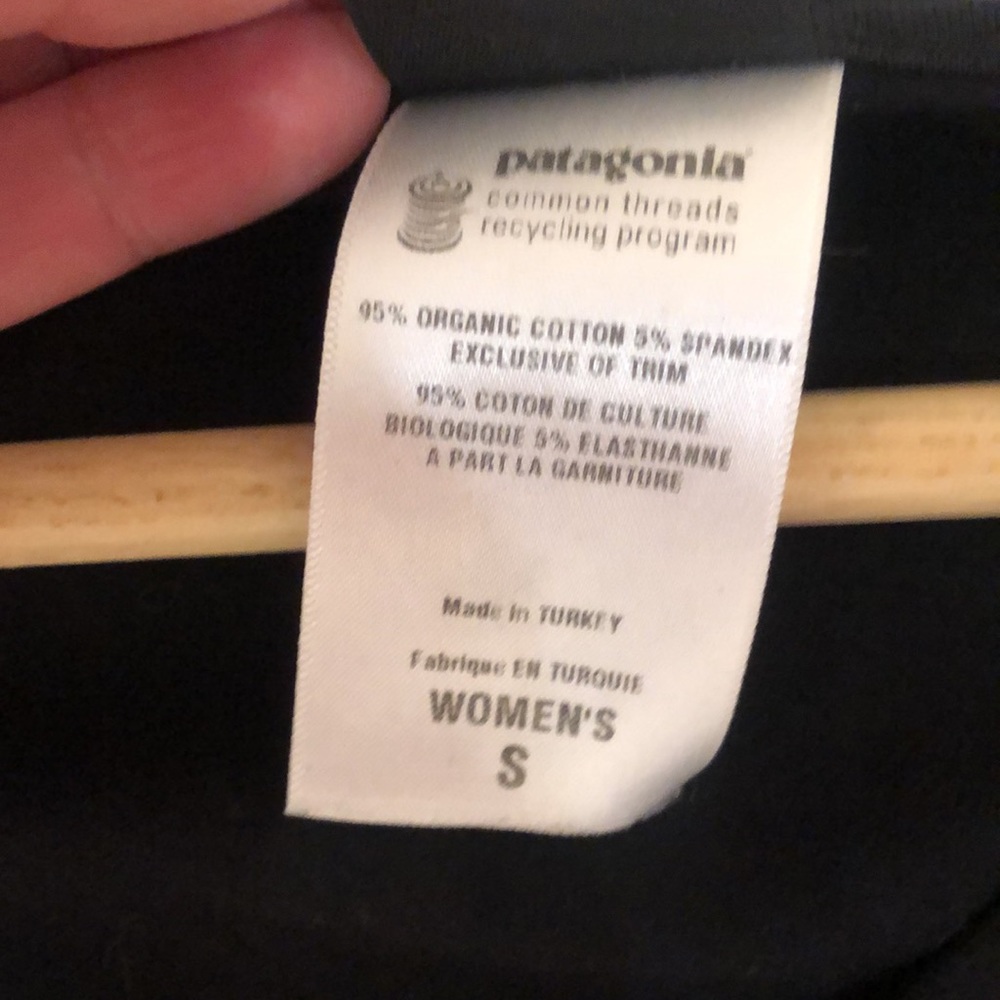PATAGONIA Margot Dress in black - Organic coton Size S - Picture 11 of 11
